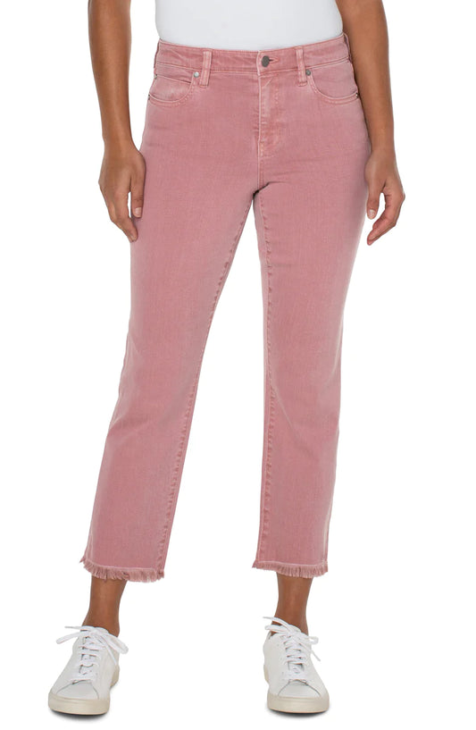 Kennedy Crop Rose Straight Jeans