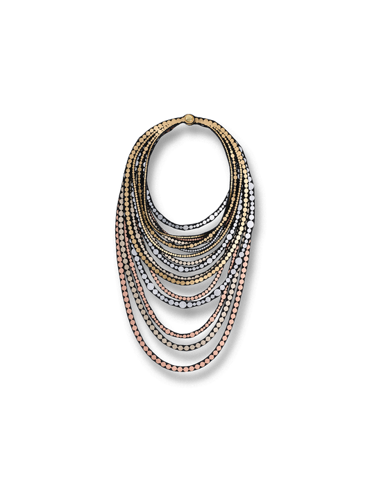 Circular Pearls Long Necklace