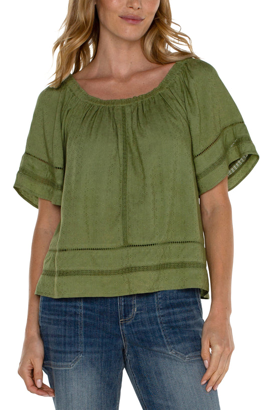 Cropped Eucalyptus Bell Top