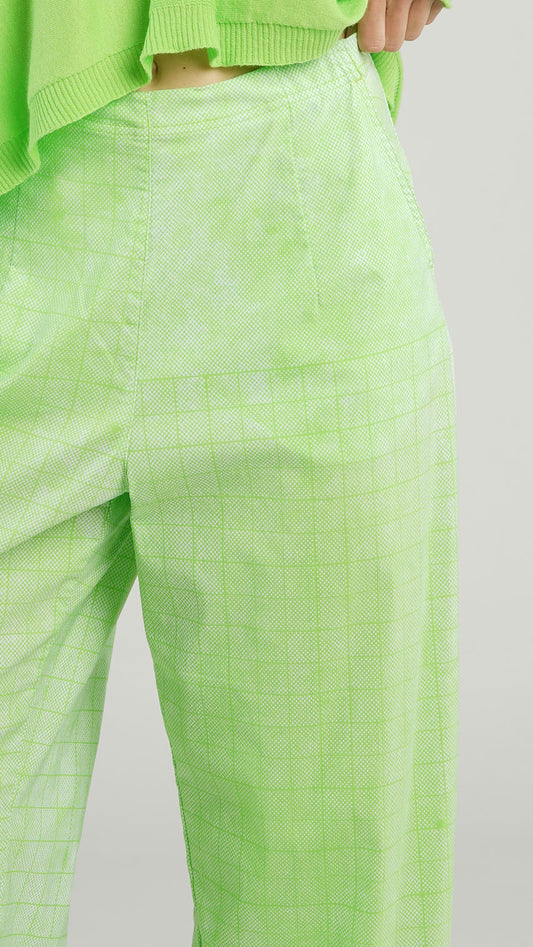 Lime Crop Pants