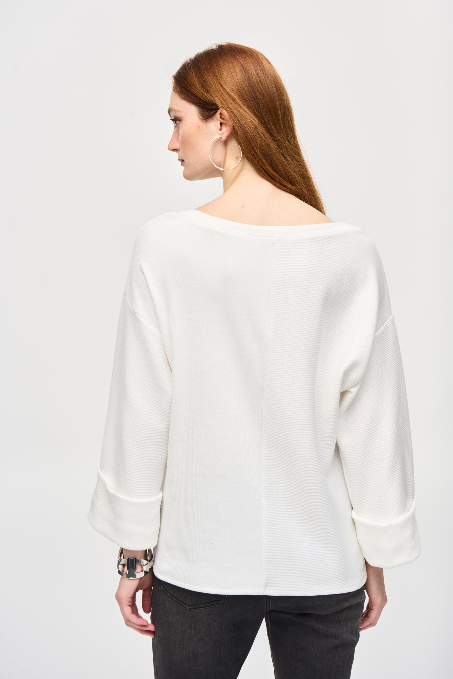 Needle Rib Boxy Top