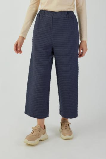 Pintuck Cotton Jersey Trouser